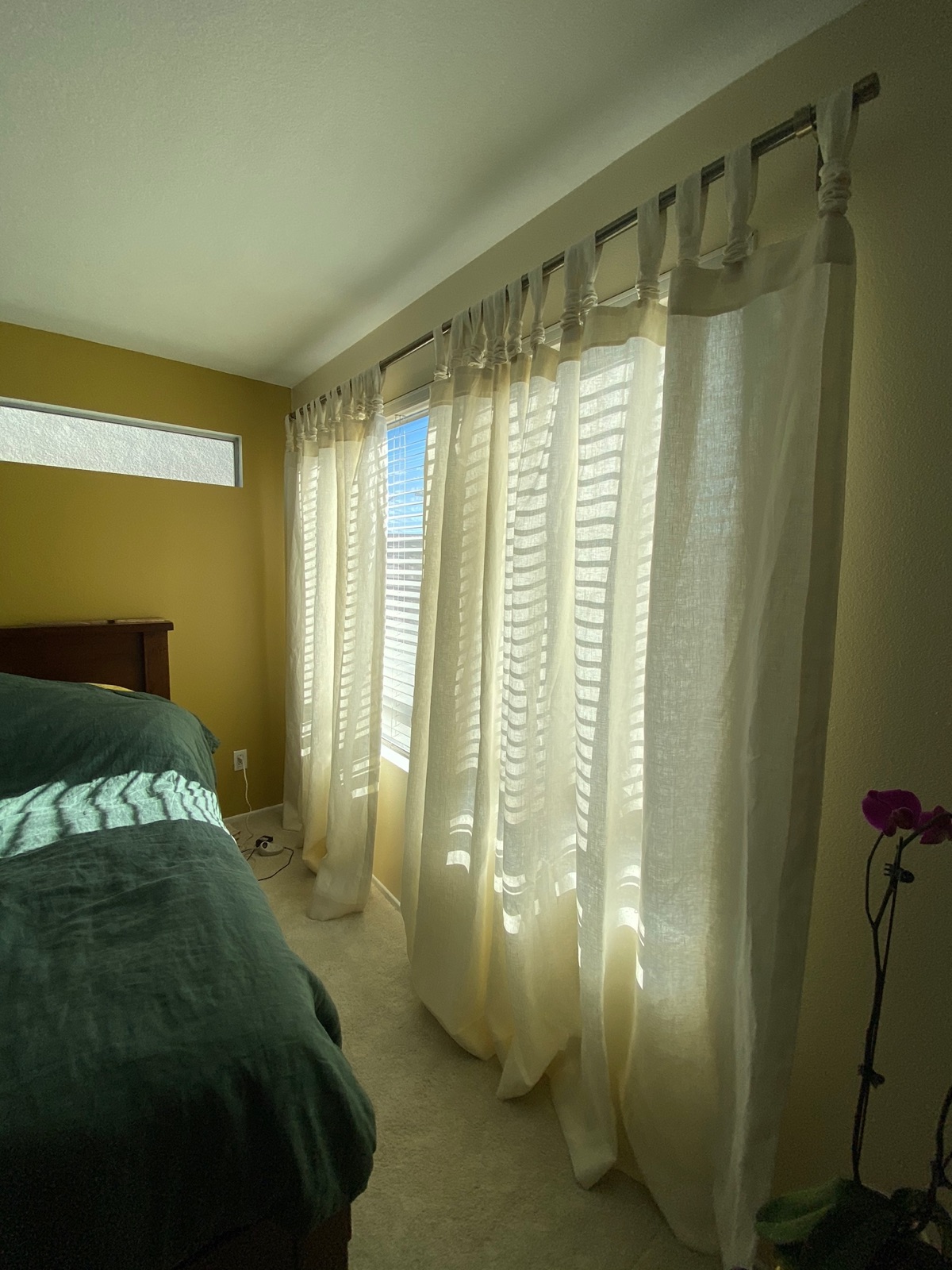 Custom sheer drapery